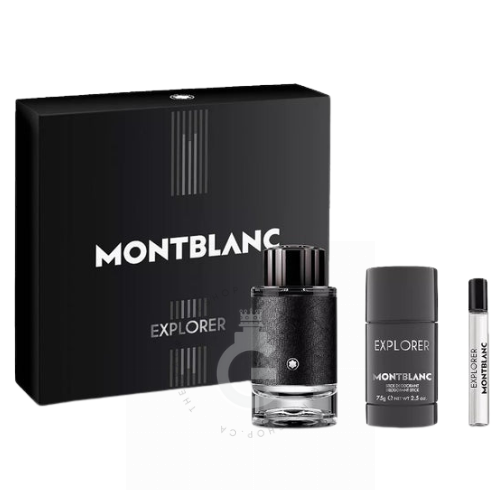 YM260118 MONT BLANC 3本セット ケース付き Montblanc Explorer 3pcs Gift set EDP Pour Homme For Men